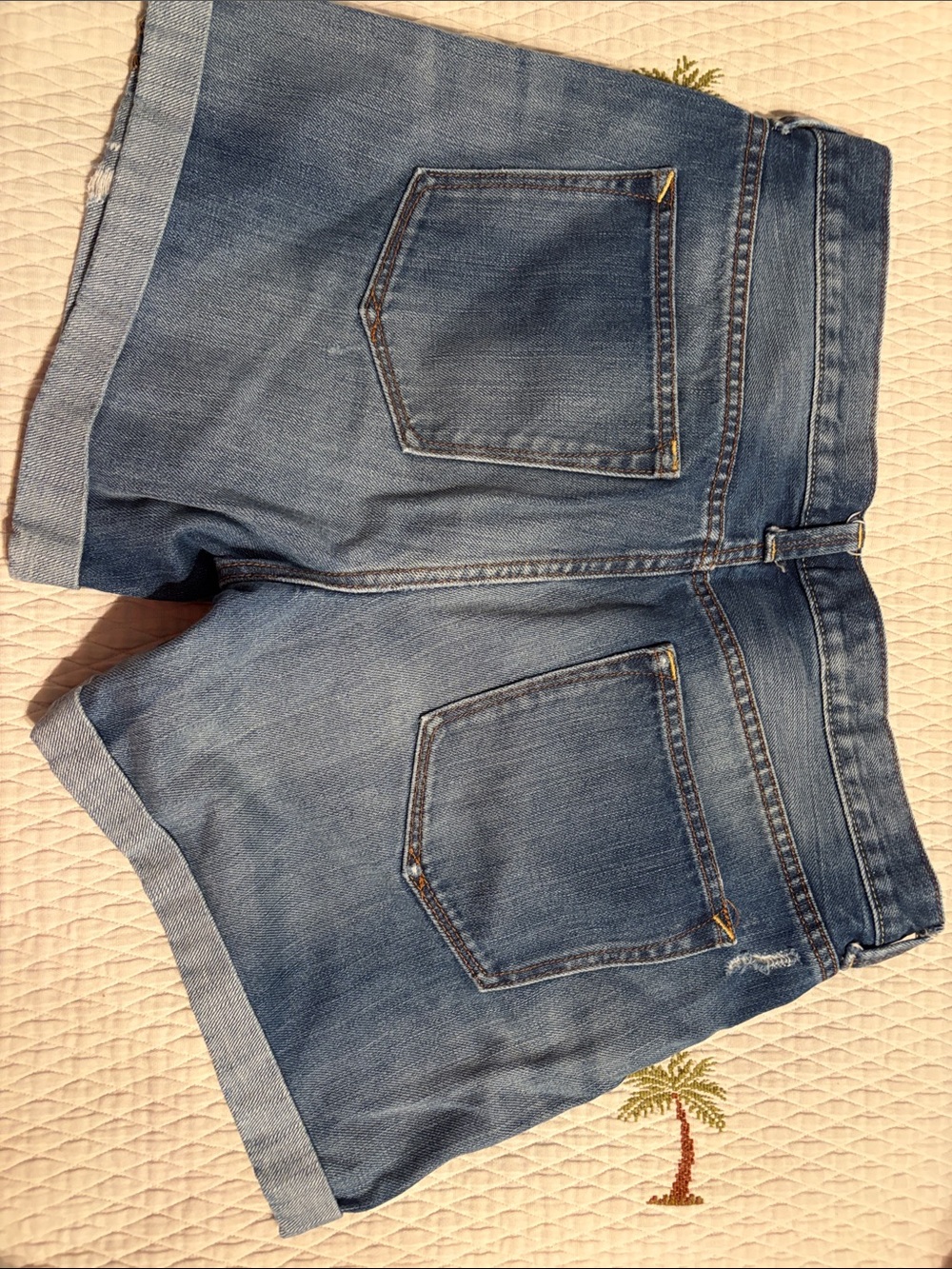 Gap 1969 Denim Rolled-Hem Women's Shorts - Blue - Picture 2 of 4